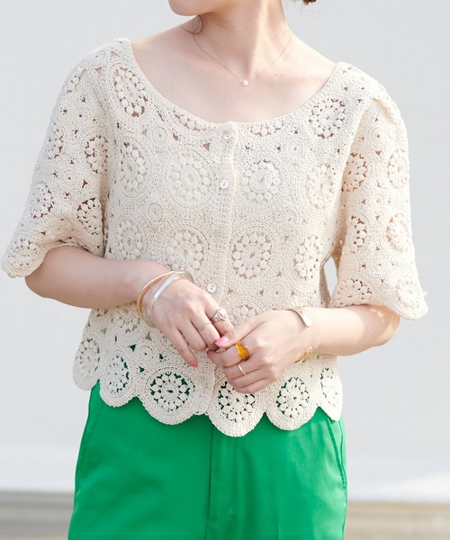 DISCOAT（ディスコート）の「【前後2WAY】カギバリプルオーバー（ニット/セーター・レディース・ホワイト系その他/ブラック/レモンイエロー・FREE）」の12枚目の写真