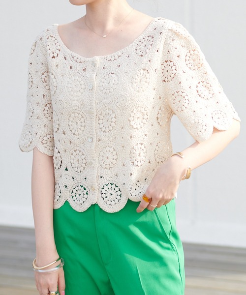 DISCOAT（ディスコート）の「【前後2WAY】カギバリプルオーバー（ニット/セーター・レディース・ホワイト系その他/ブラック/レモンイエロー・FREE）」の19枚目の写真