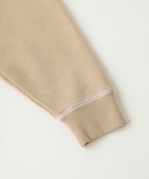 X-girl（エックスガール）の「CURVED LOGO ZIP UP SWEAT HOODIE（パーカー・レディース・アッシュ/ベージュ/チャコール/ライトブルー・S/M）」の10枚目の写真