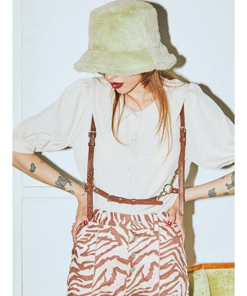 jouetie（ジュエティ）の「シンハーネスベルト（ベルト・レディース・アイボリー/ブラック/ブラウン・FREE）」の9枚目の写真