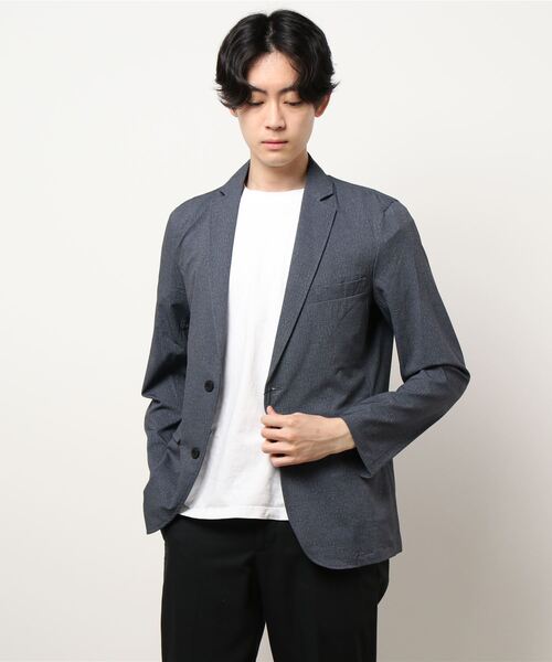 ABAHOUSE GRAY(アバハウスグレイ)の「【セットアップ対応】ストレッチ ドビー テフロン ジャケット(テーラードジャケット・メンズ・ブルー系その他2/グレー系その他2/ネイビー・46/50/48)」の2枚目の写真