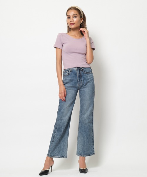 SPIRALGIRL(スパイラルガール)の「バックオープンちびTシャツ(Tシャツ/カットソー・レディース・ブラック/オフホワイト/ピンク・FREE)」の21枚目の写真