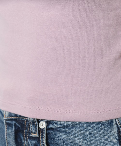 SPIRALGIRL(スパイラルガール)の「バックオープンちびTシャツ(Tシャツ/カットソー・レディース・ブラック/オフホワイト/ピンク・FREE)」の10枚目の写真