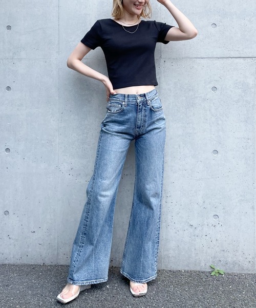 SPIRALGIRL(スパイラルガール)の「バックオープンちびTシャツ(Tシャツ/カットソー・レディース・ブラック/オフホワイト/ピンク・FREE)」の18枚目の写真