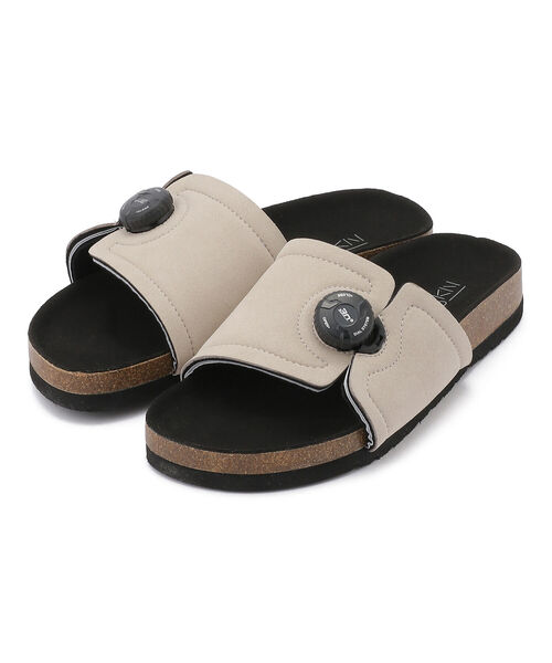 PG(ピージー)の「pg/ピージー Vagan suede ビーガンスウェードサンダル(サンダル・メンズ・ブラック/ベージュ・42/43/41)」の2枚目の写真