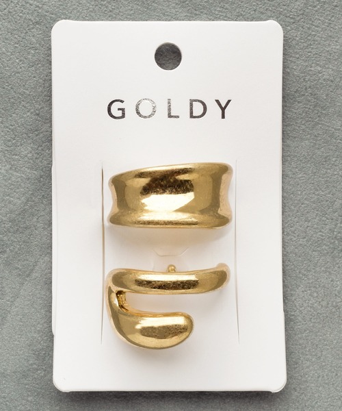 GOLDY(ゴールディ)の「ワイド & ダブル ライン メタル セット ヘアカフ(ヘアゴム・レディース・シルバー/ゴールド/シルバー系その他/ゴールド系その他・FREE)」の7枚目の写真
