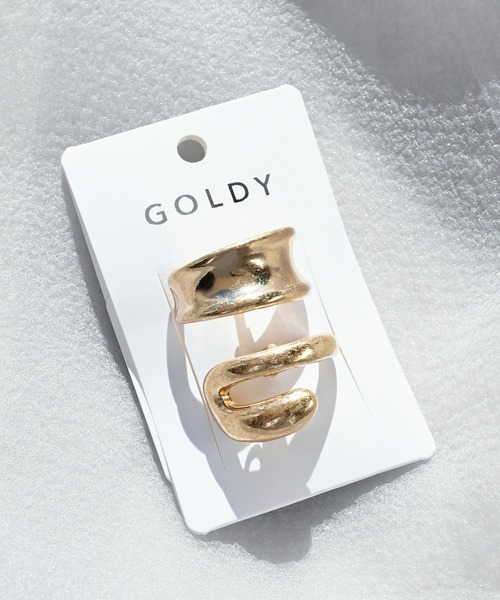 GOLDY(ゴールディ)の「ワイド & ダブル ライン メタル セット ヘアカフ(ヘアゴム・レディース・シルバー/ゴールド/シルバー系その他/ゴールド系その他・FREE)」の13枚目の写真