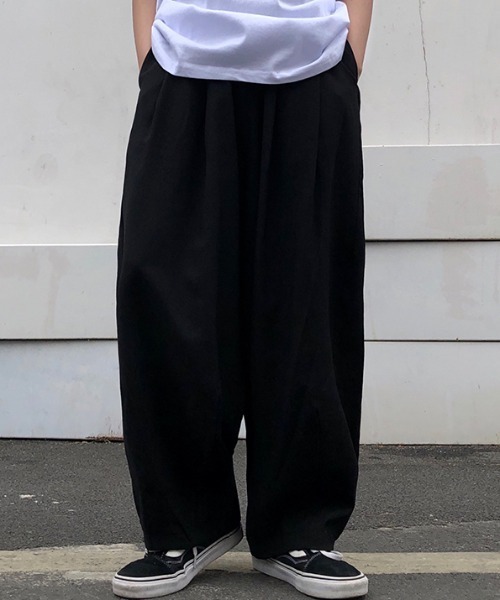 KOR(ケーオーアール)の「ウエストゴム スーパーワイドイージーパンツ(その他パンツ・メンズ・ブラック・M/L/XL)」の18枚目の写真