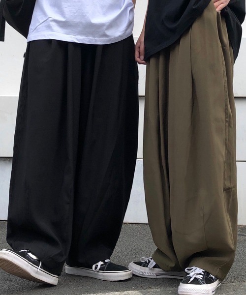 KOR(ケーオーアール)の「ウエストゴム スーパーワイドイージーパンツ(その他パンツ・メンズ・ブラック・M/L/XL)」の19枚目の写真