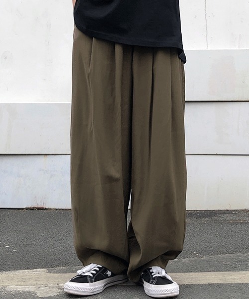 KOR(ケーオーアール)の「ウエストゴム スーパーワイドイージーパンツ(その他パンツ・メンズ・ブラック・M/L/XL)」の12枚目の写真