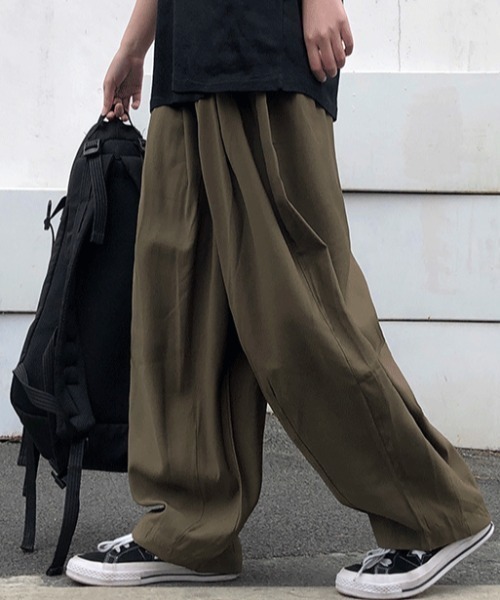 KOR(ケーオーアール)の「ウエストゴム スーパーワイドイージーパンツ(その他パンツ・メンズ・ブラック・M/L/XL)」の16枚目の写真