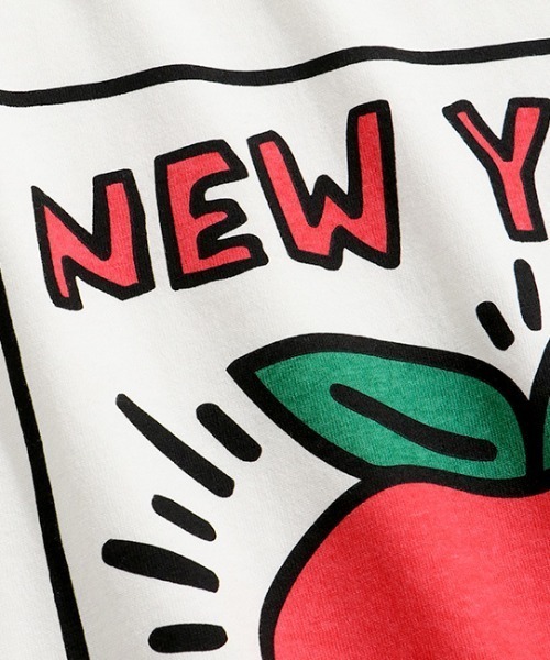 Manhattan Portage（マンハッタンポーテージ）の「Short Sleeve Print T-Shirt Keith Haring（Tシャツ/カットソー・メンズ・ホワイト・SMALL/MEDIUM/LARGE/X-LARGE）」の4枚目の写真