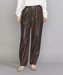 BEAUTY&YOUTH UNITED ARROWS | BY フェイクレザーイージーテーパード パンツ -ウォッシャブル-(その他パンツ)