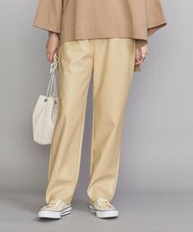 BEAUTY&YOUTH UNITED ARROWS | BY フェイクレザーイージーテーパード パンツ -ウォッシャブル-(その他パンツ)
