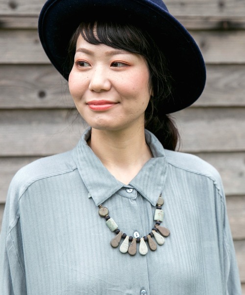 チャイハネ（チャイハネ）の「【チャイハネ】スモークスネックレス（ネックレス・レディース・その他・FREE）」の4枚目の写真