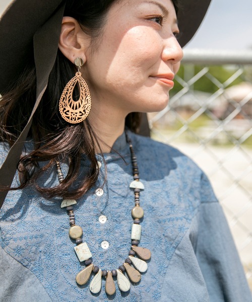 チャイハネ（チャイハネ）の「【チャイハネ】スモークスネックレス（ネックレス・レディース・その他・FREE）」の5枚目の写真