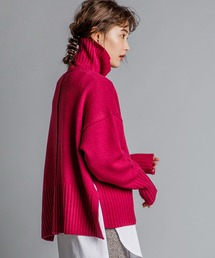 CIENA | 大人気サイドスリットショート丈タートルニットプルオーバー(ニット/セーター)