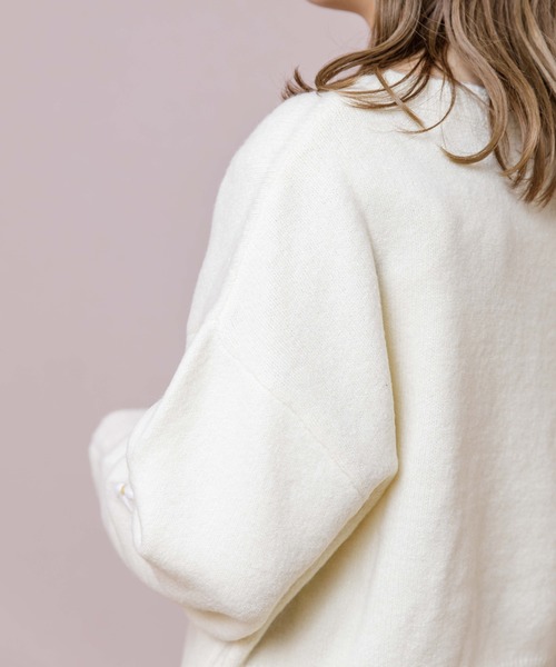 flower（フラワー）の「エンブロイダリーフラワーズニット（ニット/セーター・レディース・ベージュ/イエロー/アイボリー・FREE）」の13枚目の写真