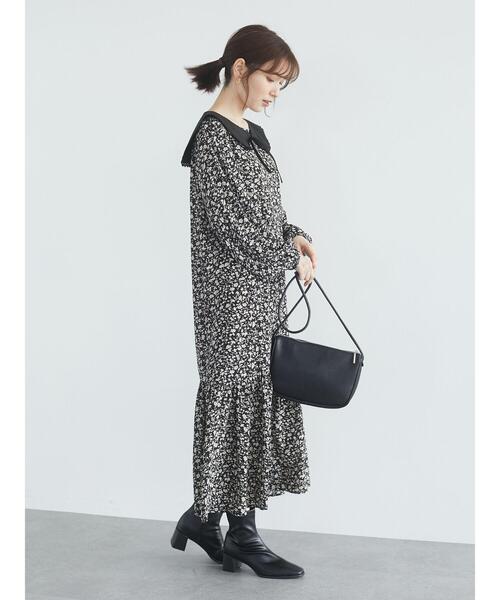 RAY CASSIN FAVORI(レイカズンフェバリ)の「・RAY CASSIN SET2点ツケエリ×フラワーワンピ*(ワンピース・レディース・ブラック/レッド/ネイビー・FREE)」の17枚目の写真