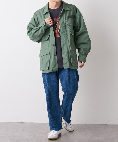 DISCOAT（ディスコート）の「リップストップM65ファティーグジャケット（ミリタリージャケット・メンズ・ブラック/カーキ・MEDIUM/LARGE）」の18枚目の写真