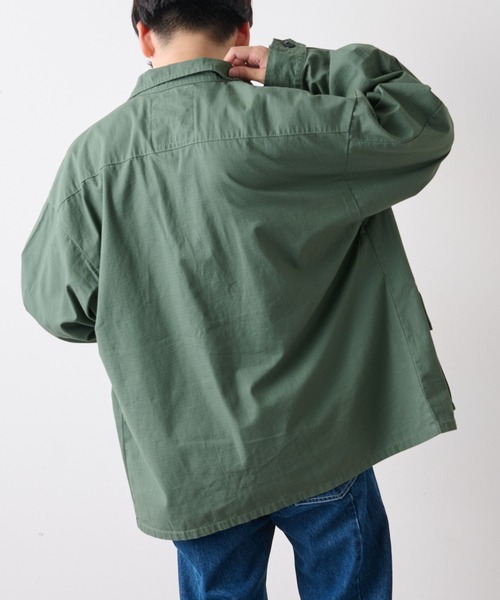 DISCOAT（ディスコート）の「リップストップM65ファティーグジャケット（ミリタリージャケット・メンズ・ブラック/カーキ・MEDIUM/LARGE）」の11枚目の写真