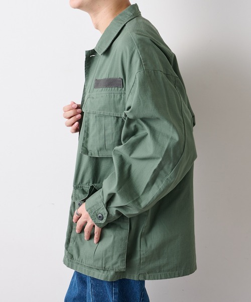 DISCOAT（ディスコート）の「リップストップM65ファティーグジャケット（ミリタリージャケット・メンズ・ブラック/カーキ・MEDIUM/LARGE）」の13枚目の写真