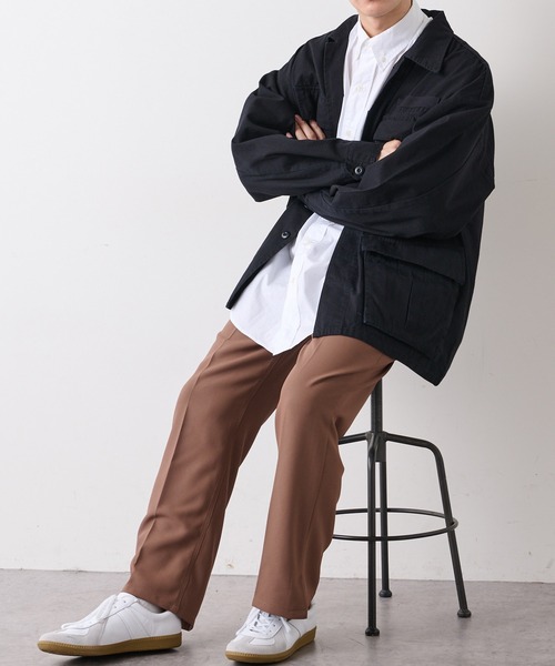 DISCOAT（ディスコート）の「リップストップM65ファティーグジャケット（ミリタリージャケット・メンズ・ブラック/カーキ・MEDIUM/LARGE）」の10枚目の写真