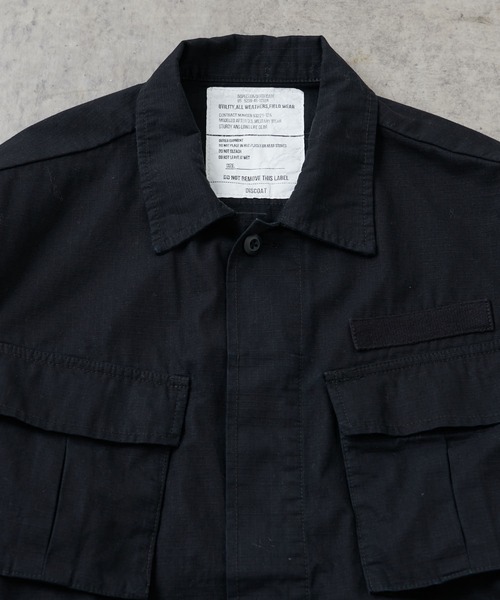 DISCOAT（ディスコート）の「リップストップM65ファティーグジャケット（ミリタリージャケット・メンズ・ブラック/カーキ・MEDIUM/LARGE）」の22枚目の写真