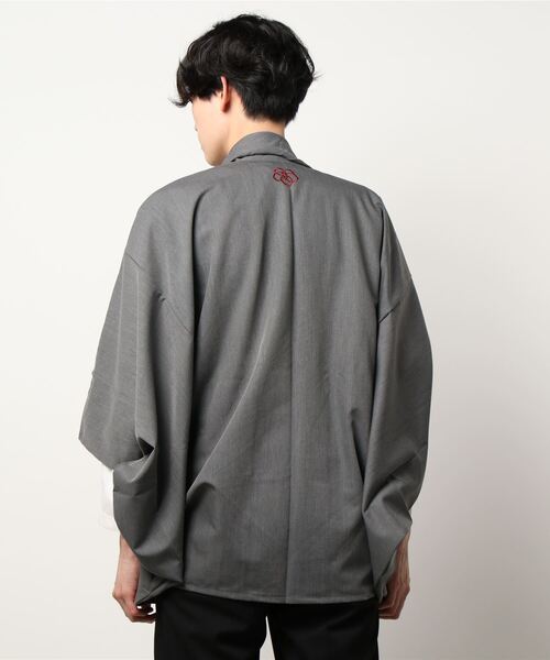 カヤ(カヤ)の「【カヤ】そぞろ日和メンズ羽織(カーディガン/ボレロ・メンズ・グレー/ブラック/ブラウン/ベージュ・FREE)」の6枚目の写真