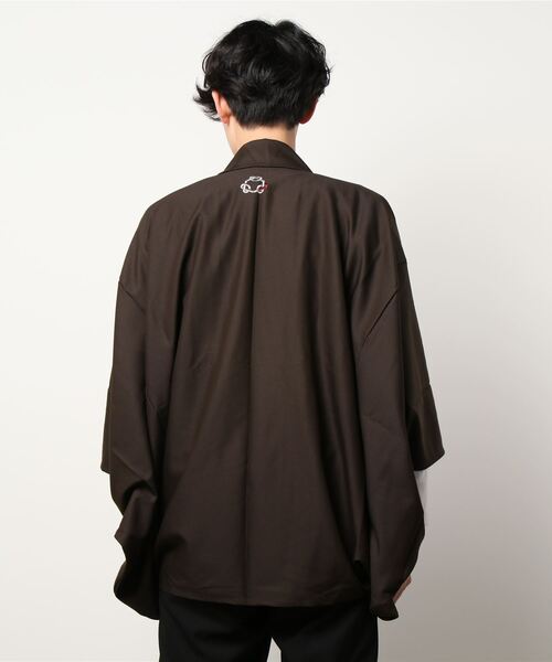 カヤ(カヤ)の「【カヤ】そぞろ日和メンズ羽織(カーディガン/ボレロ・メンズ・グレー/ブラック/ブラウン/ベージュ・FREE)」の8枚目の写真