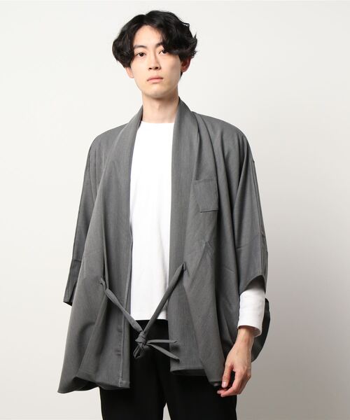 カヤ(カヤ)の「【カヤ】そぞろ日和メンズ羽織(カーディガン/ボレロ・メンズ・グレー/ブラック/ブラウン/ベージュ・FREE)」の9枚目の写真