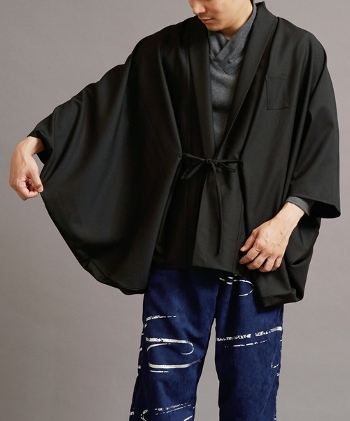 カヤ(カヤ)の「【カヤ】そぞろ日和メンズ羽織(カーディガン/ボレロ・メンズ・グレー/ブラック/ブラウン/ベージュ・FREE)」の12枚目の写真