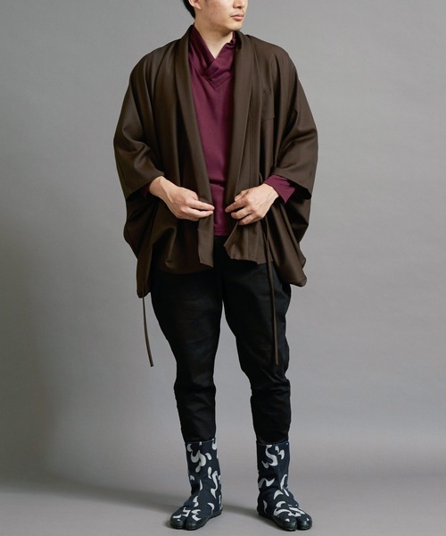 カヤ(カヤ)の「【カヤ】そぞろ日和メンズ羽織(カーディガン/ボレロ・メンズ・グレー/ブラック/ブラウン/ベージュ・FREE)」の15枚目の写真