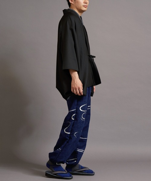 カヤ(カヤ)の「【カヤ】そぞろ日和メンズ羽織(カーディガン/ボレロ・メンズ・グレー/ブラック/ブラウン/ベージュ・FREE)」の22枚目の写真