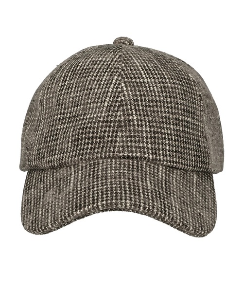 yield（イールド）の「【Lovable】Tweed Back Ribbon Cap BATT-17539（キャップ・レディース・チャコールグレー/ベージュ/ブラウン/キャメル・FREE）」の2枚目の写真