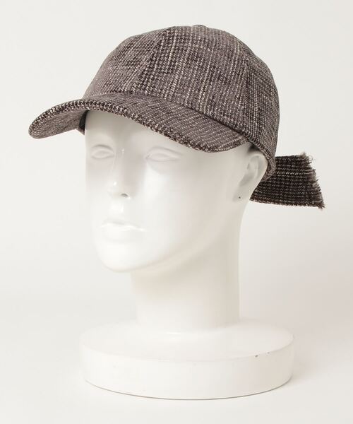 yield（イールド）の「【Lovable】Tweed Back Ribbon Cap BATT-17539（キャップ・レディース・チャコールグレー/ベージュ/ブラウン/キャメル・FREE）」の9枚目の写真