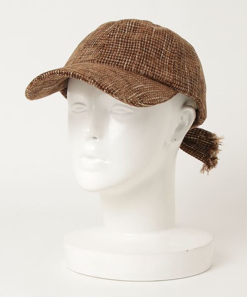 yield（イールド）の「【Lovable】Tweed Back Ribbon Cap BATT-17539（キャップ・レディース・チャコールグレー/ベージュ/ブラウン/キャメル・FREE）」の10枚目の写真