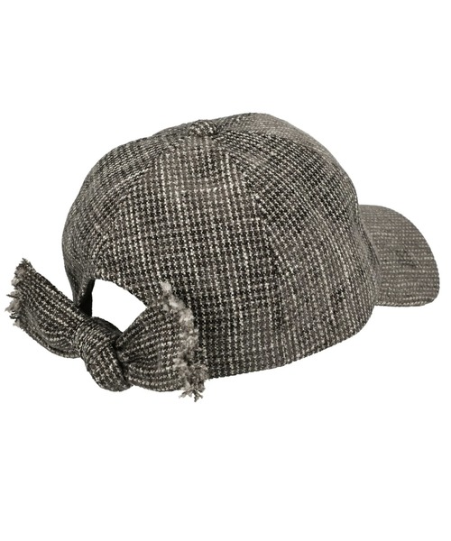 yield（イールド）の「【Lovable】Tweed Back Ribbon Cap BATT-17539（キャップ・レディース・チャコールグレー/ベージュ/ブラウン/キャメル・FREE）」の8枚目の写真