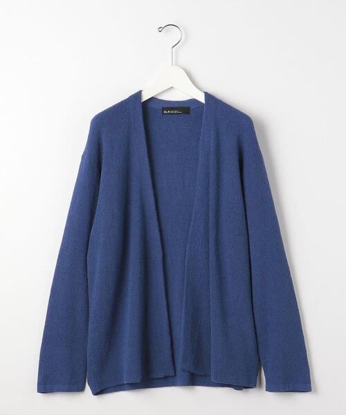 green label relaxing（グリーンレーベルリラクシング）の「＜green label relaxing＞ブークレ イージー カーディガン -ウォッシャブル-（カーディガン/ボレロ・メンズ・コバルトブルー/グレー/ダークグリーン・L/M/S）」の4枚目の写真