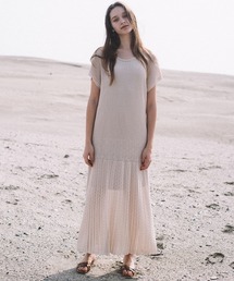 CAMILLE EAU | 透かし柄ニットワンピース(ワンピース)