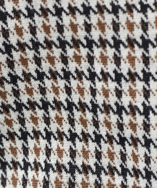 ems excite（エムズエキサイト）の「パイピングチェック柄カットソー（Tシャツ/カットソー・レディース・ベージュ/ブラック系その他/ダークブラウン・FREE）」の16枚目の写真