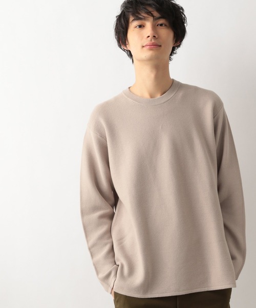 GLOBAL WORK(グローバルワーク)の「3EASYニット/218146(ニット/セーター・メンズ・ホワイト/スカイブルー/ベージュ/ネイビー/その他・SMALL/MEDIUM/LARGE)」の1枚目の写真