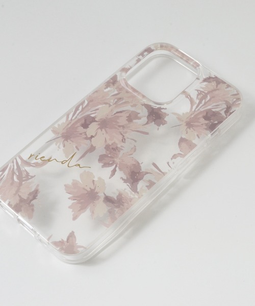 rienda（リエンダ）の「iPhone14 iPhone14Pro iPhoneSE (第2世代/第3世代) iPhone13Pro iPhone13 iPhone8/7/6s/6 rienda [TPUクリアケース/Dress Flower] スマホケース（スマホケース/カバー・レディース・ホワイト/ピンク・K/A/O/N）」の4枚目の写真
