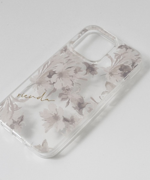 rienda（リエンダ）の「iPhone14 iPhone14Pro iPhoneSE (第2世代/第3世代) iPhone13Pro iPhone13 iPhone8/7/6s/6 rienda [TPUクリアケース/Dress Flower] スマホケース（スマホケース/カバー・レディース・ホワイト/ピンク・K/A/O/N）」の6枚目の写真
