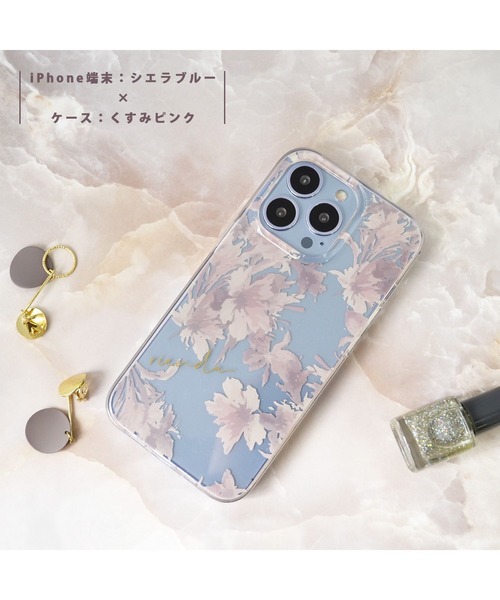 rienda（リエンダ）の「iPhone14 iPhone14Pro iPhoneSE (第2世代/第3世代) iPhone13Pro iPhone13 iPhone8/7/6s/6 rienda [TPUクリアケース/Dress Flower] スマホケース（スマホケース/カバー・レディース・ホワイト/ピンク・K/A/O/N）」の12枚目の写真