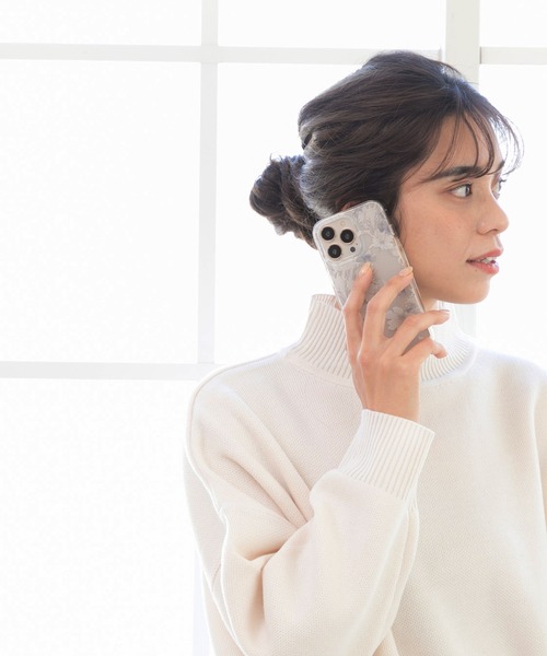 rienda（リエンダ）の「iPhone14 iPhone14Pro iPhoneSE (第2世代/第3世代) iPhone13Pro iPhone13 iPhone8/7/6s/6 rienda [TPUクリアケース/Dress Flower] スマホケース（スマホケース/カバー・レディース・ホワイト/ピンク・K/A/O/N）」の21枚目の写真