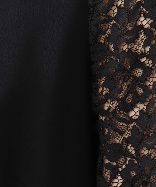 UNTITLED（アンタイトル）の「◆レーススリーブツイルワンピース（ワンピース・レディース・ブラック/ネイビー・01/02/03）」の8枚目の写真