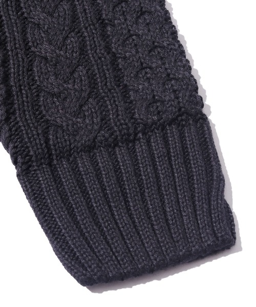 F.O.KIDS（エフオーキッズ）の「F.O.KIDS/エフオーキッズ ウォッシャブルニット 無地 ベーシック（ニット/セーター・キッズ・グリーン/アイボリー/ブラック・140/130）」の9枚目の写真