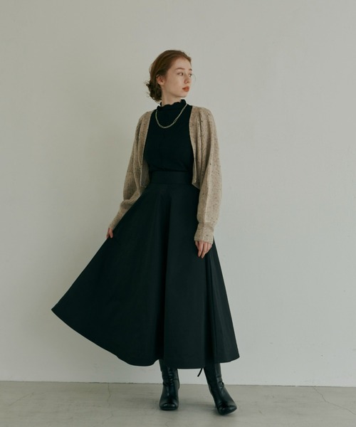 hinari（ヒナリ）の「ミックスニットショートカーディガン（カーディガン/ボレロ・レディース・カーキ/テラコッタ/ベージュ・FREE）」の11枚目の写真