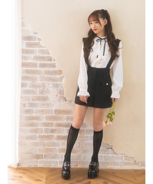 Ank Rouge（アンクルージュ）の「サスペンダー付ハイウエストショート